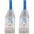 Tripp Lite by Eaton Cat6 Gigabit Snagless Slim UTP Ethernet Cable (RJ45 M/M) PoE Blue 6-in. (15.24 cm)