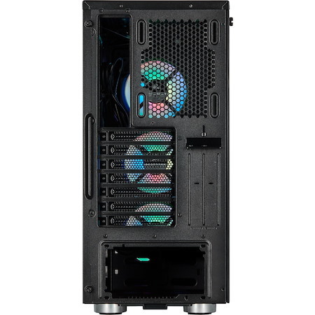Corsair iCUE 465X RGB Computer Case - Mini ITX, Micro ATX, ATX Motherboard Supported - Mid-tower - Steel, Tempered Glass - Black