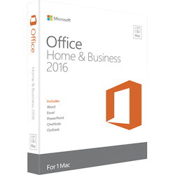 Software Office Home and Business 2016 Microsoft 1 License medialess for Mac
