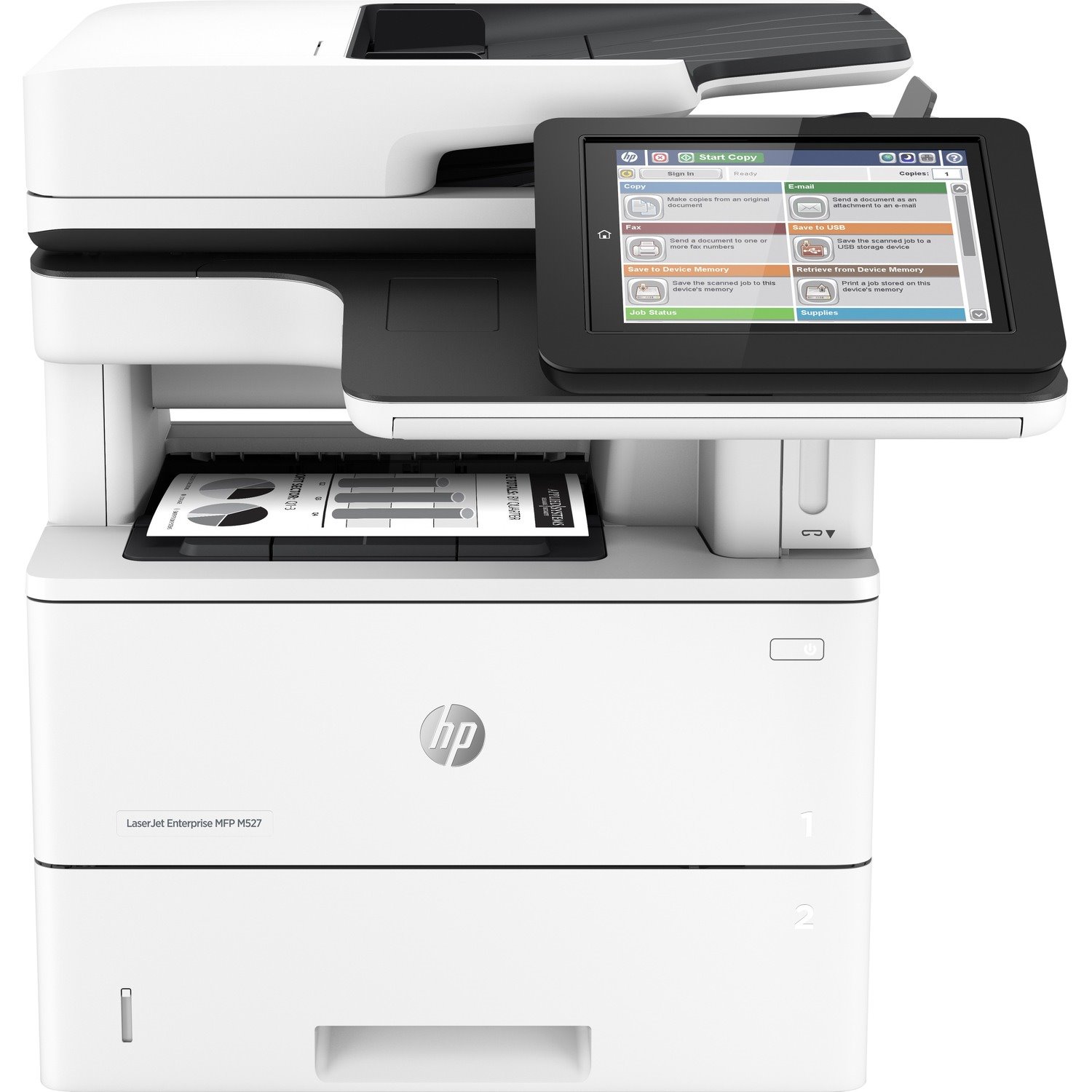 HP LaserJet M527Z Wireless Laser Multifunction Printer - Monochrome