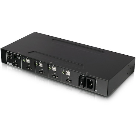 IOGEAR 4-Port Single View DisplayPort KVM Switch w/Audio