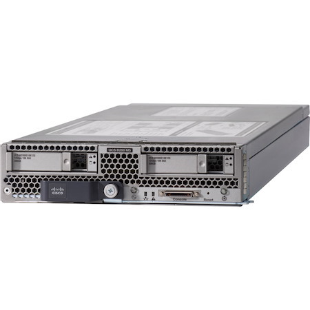 Cisco B200 M5 Blade Server - 2 x Intel Xeon Gold 6128 Hexa-core (6 Core) 3.40 GHz - 192 GB Installed DDR4 SDRAM - Serial ATA, 12Gb/s SAS Controller - 2 Processor Support - 3 TB RAM Support - 10 Gigabit Ethernet - Matrox G200e 8 MB Graphic Card 6X32GB VIC1340