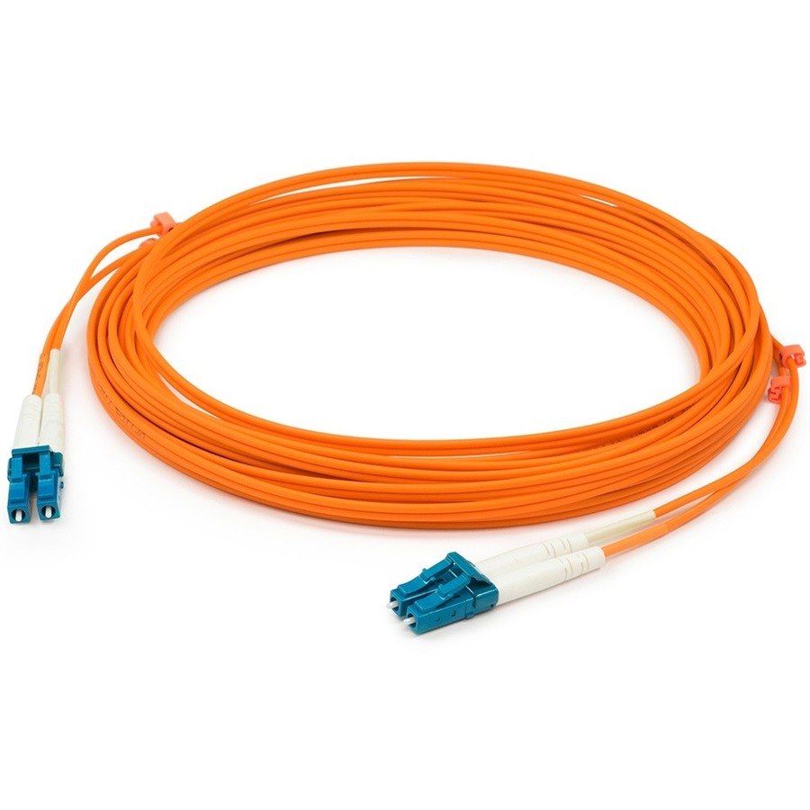 AddOn 2m LC (Male) to LC (Male) Orange OM1 Duplex Fiber TAA Compliant OFNR (Riser-Rated) Patch Cable