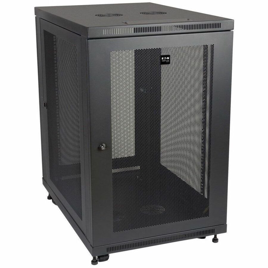 Eaton Tripp Lite Series SmartRack 18U Mid-Depth Half-Height Rack Enclosure Cabinet