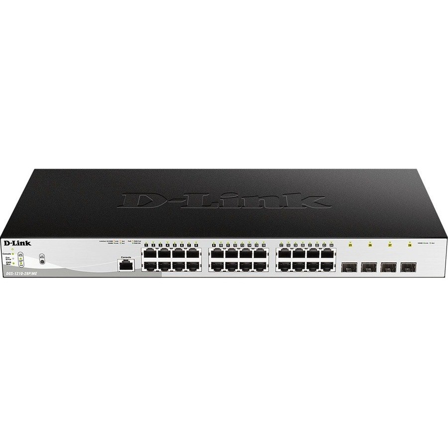 D-Link DGS-1210/ME DGS-1210-28P/ME/B 24 Ports Manageable Ethernet Switch - Gigabit Ethernet - 10/100/1000Base-T