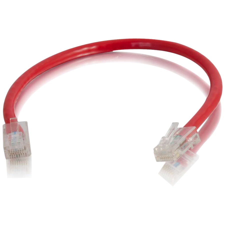 C2G 6in Cat6 Non-Booted Unshielded (UTP) Network Patch Cable - Red
