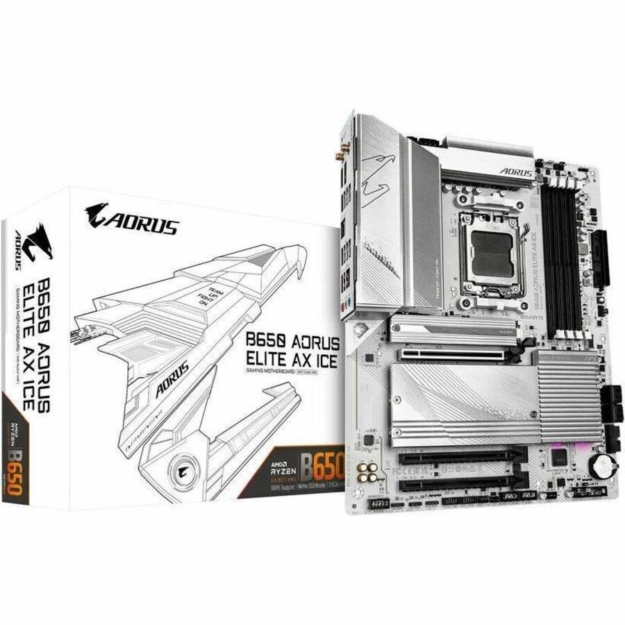 Aorus B650 AORUS ELITE AX ICE Gaming Desktop Motherboard - AMD B650 Chipset - Socket AM5 - ATX