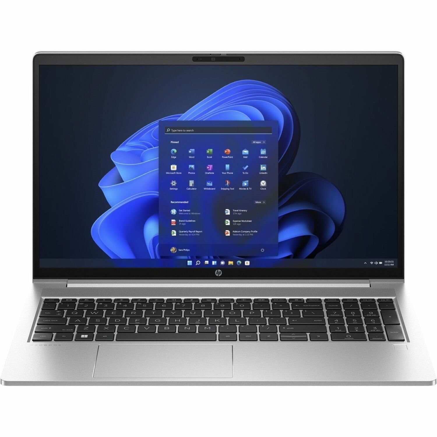 HP ProBook 450 G10 15.6" Notebook - HD - Intel Core i5 13th Gen i5-1335U - 8 GB - 256 GB SSD - Pike Silver Aluminum