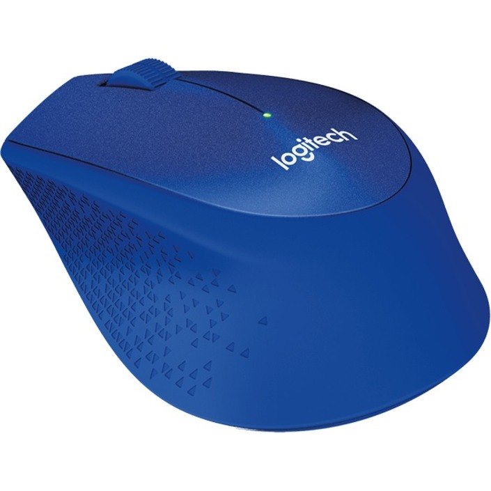 Logitech M330 Mouse - Radio Frequency - USB - Optical - 3 Button(s) - Blue