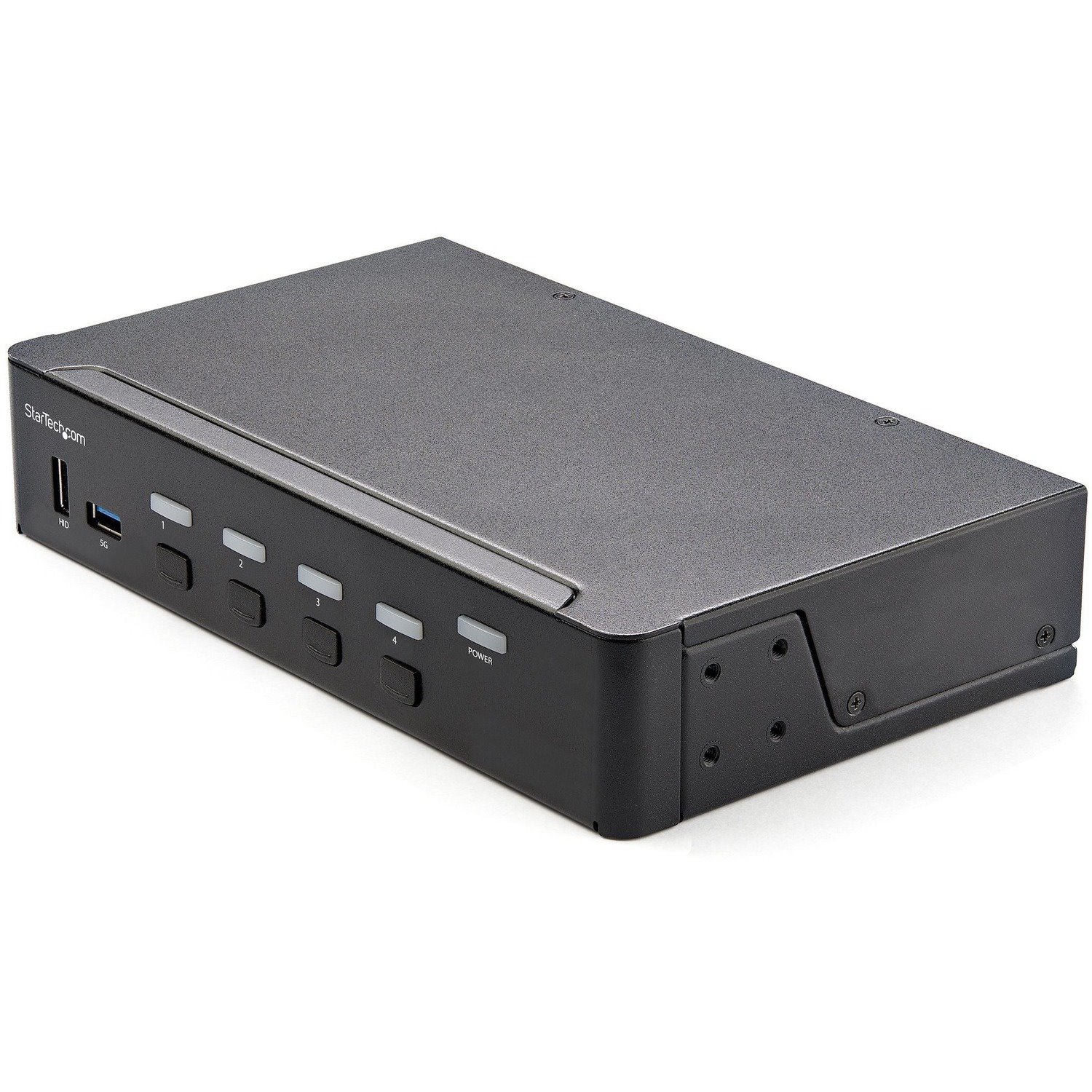 StarTech.com 4 Port HDMI KVM Switch 4K 60Hz UHD HDR, HDMI 2.0 Single Monitor, 2 Port USB 3.0 Hub, 4x USB HID, Audio, Hotkey Switching, TAA