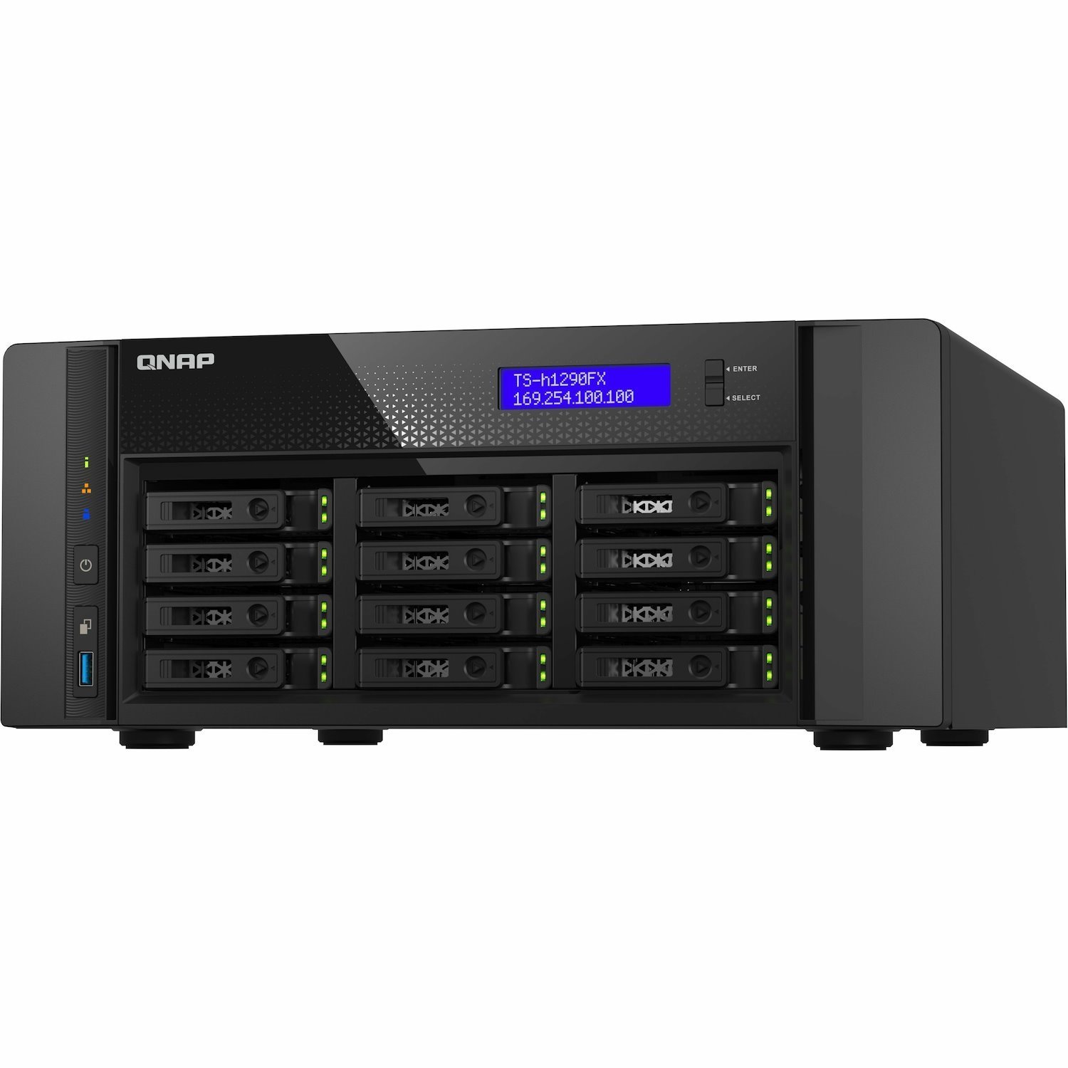 QNAP TS-H1290FX-7232P-64G SAN/NAS Storage System