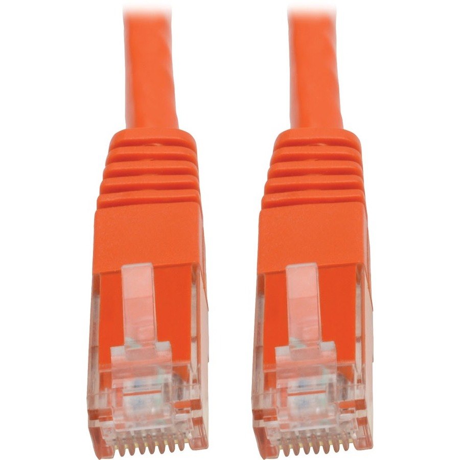 Eaton Tripp Lite Series Cat6 Gigabit Molded (UTP) Ethernet Cable (RJ45 M/M), PoE, Orange, 35 ft. (10.67 m)