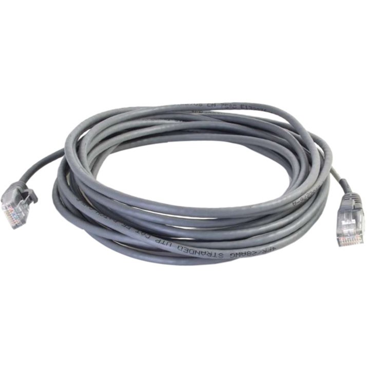 C2G 7ft Cat5e Snagless Unshielded (UTP) Slim Network Patch Cable - Gray