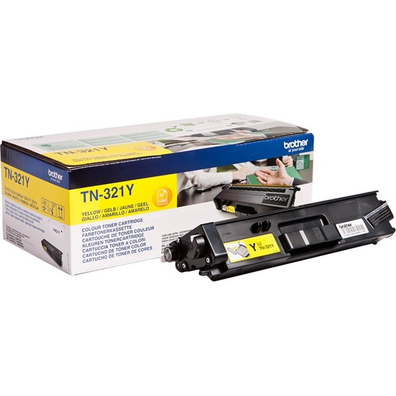 Brother TN-321Y Original Laser Toner Cartridge - Yellow Pack