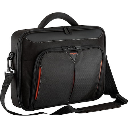 Targus Classic+ CN418EU Carrying Case for 43.2 cm (17") to 45.7 cm (18") Notebook - Black, Red