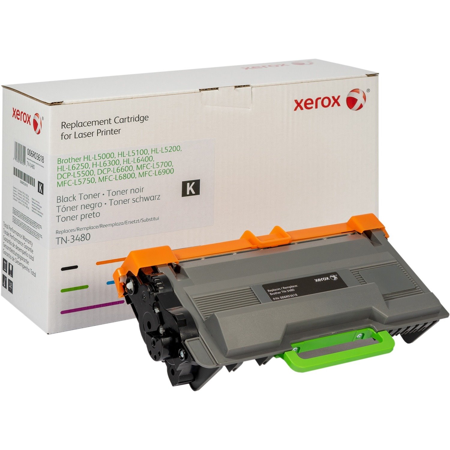 Xerox Laser Toner Cartridge - Alternative for Brother TN3480 - Black - 1 Piece