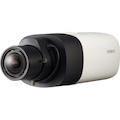Wisenet XNB-8000 5 Megapixel Indoor/Outdoor HD Network Camera - Monochrome, Color - Box - Black, Ivory