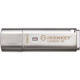 IronKey IKLP50 128 GB USB 3.2 (Gen 1) Type A Flash Drive - Silver - XTS-AES, 256-bit AES - TAA Compliant