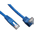 Tripp Lite by Eaton Up-Angle Cat6 Gigabit Molded UTP Ethernet Cable (RJ45 Right-Angle Up M to RJ45 M), Blue, 3 ft. (0.91 m)
