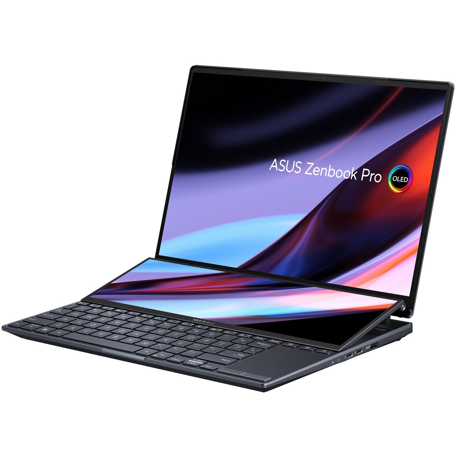 Asus ZenBook Pro Duo UX8402 UX8402VV-PS96T 14.5" Touchscreen Notebook - 2.8K - Intel Core i9 13th Gen i9-13900H - 32 GB - 1 TB SSD - Tech Black