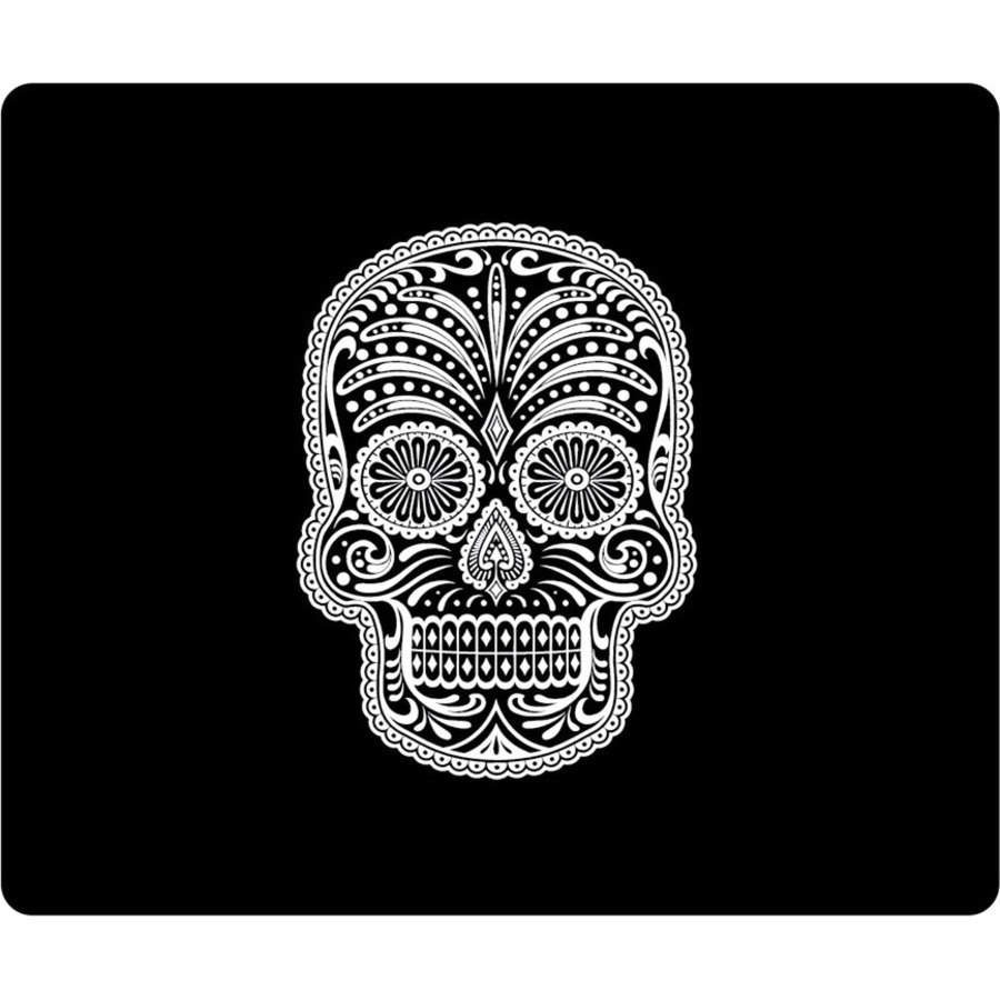 OTM Hipster Prints Black Mouse Pad, Mr. Sugarbones