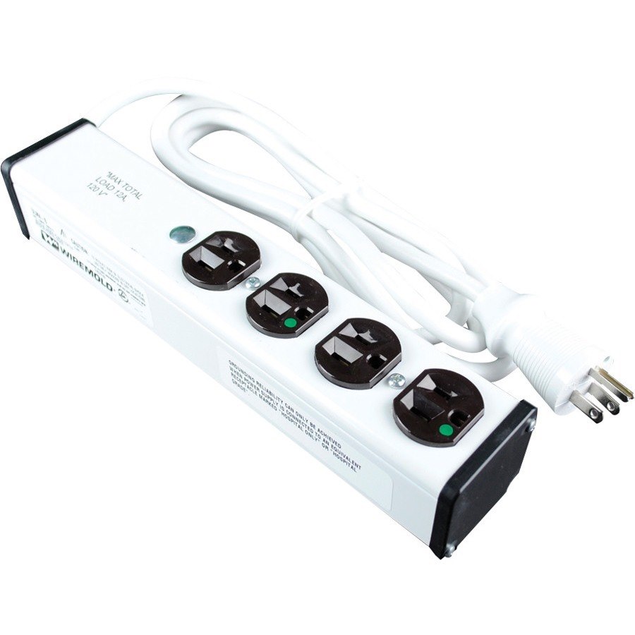 Wiremold Plug-In Outlet Center 4-Outlet Power Strip