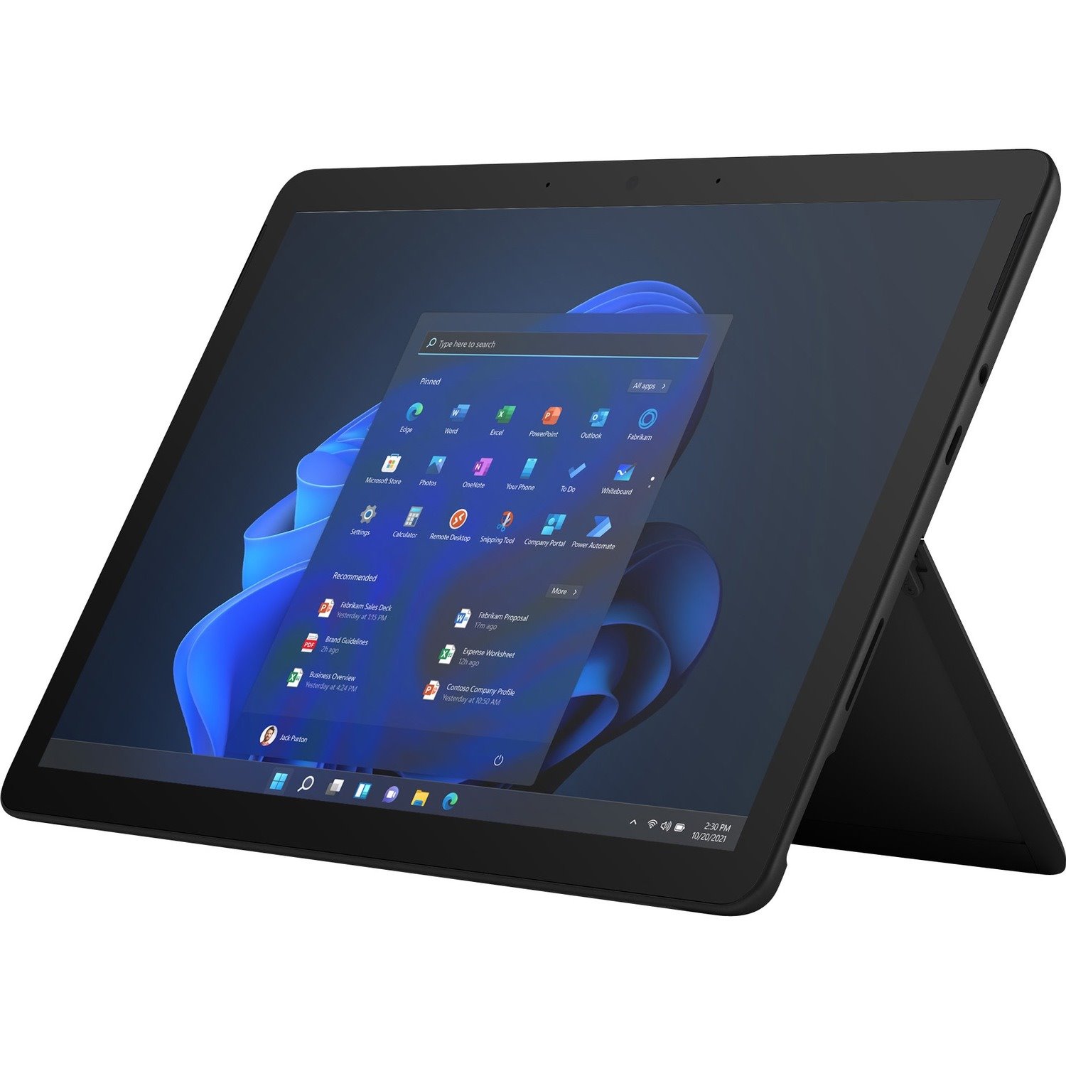 Microsoft Surface Go 3 Tablet - 26.7 cm (10.5") - Core i3 10th Gen i3-10100Y Dual-core (2 Core) - 8 GB RAM - 128 GB SSD - Windows 11 Pro - 4G - Matte Black