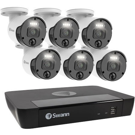 Swann Master 8 Channel Night Vision Wired Video Surveillance System 2 TB HDD
