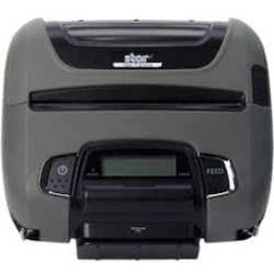 Star Micronics SM-T400i 4" Rugged Portable Thermal Printer - iOS/Android/Windows/Bluetooth/Serial, Tear Bar, Charger Included, No MSR, Gray