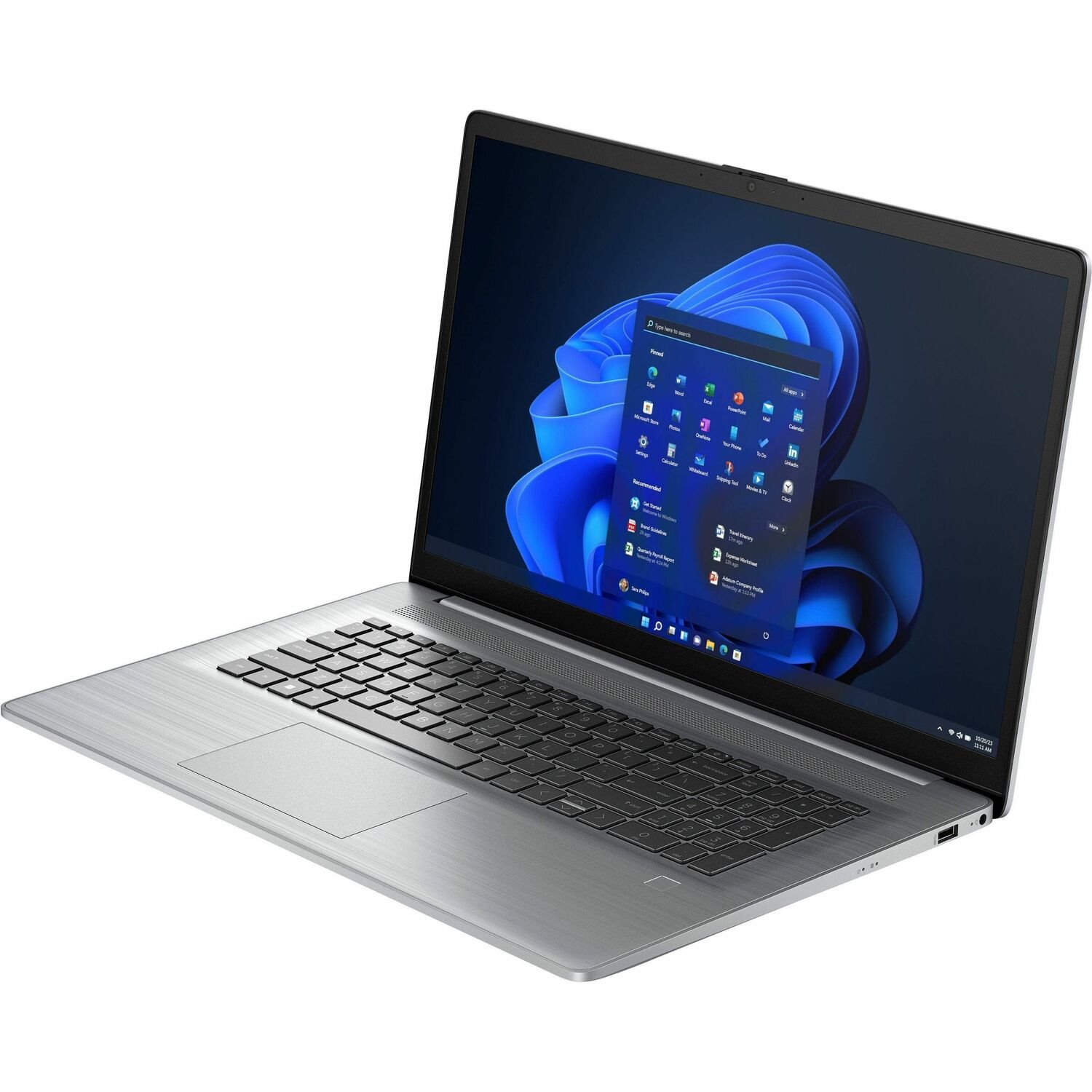HP 470 G10 17.3" Notebook - Full HD - Intel Core i5 13th Gen i5-1334U - 16 GB - 256 GB SSD - English Keyboard - Asteroid Silver