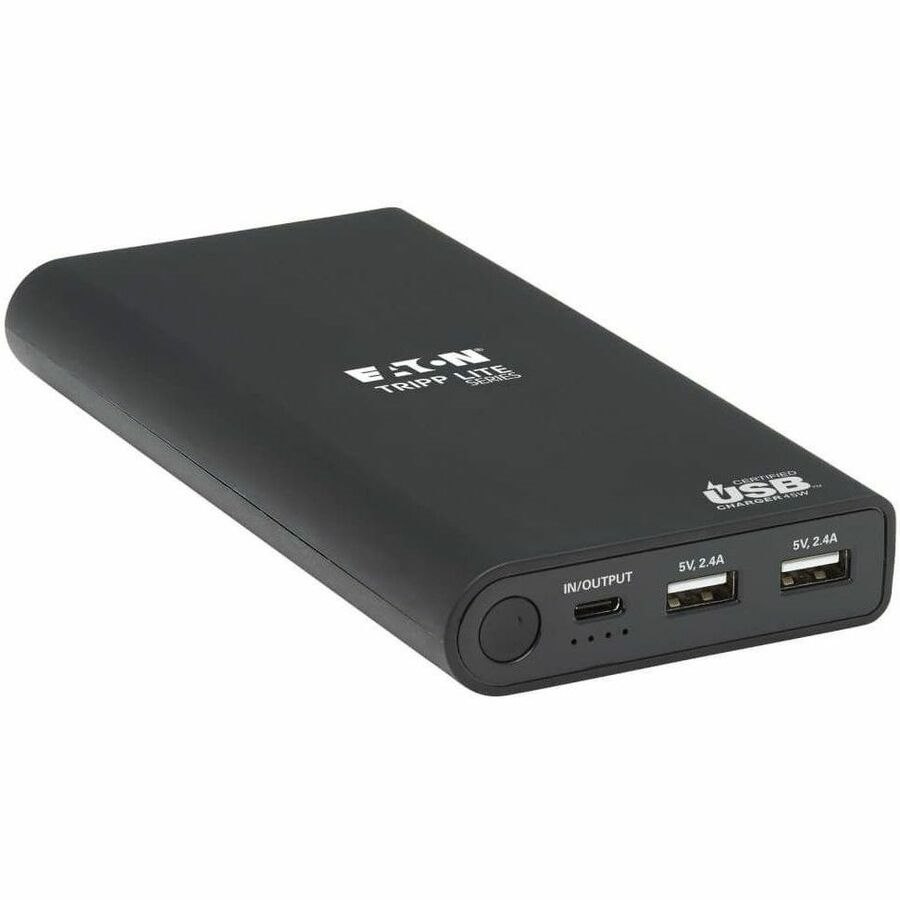 Eaton Tripp Lite Series Portable Charger - 2x USB-A, USB-C with PD Charging, 20,100mAh Power Bank, Lithium-Ion, USB-IF, Black