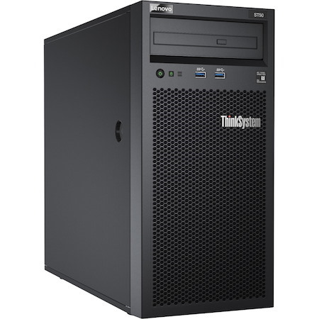 Lenovo ThinkSystem ST50 7Y49A00PAU 4U Tower Server - 1 x Intel Xeon E-2176G 3.70 GHz - 16 GB RAM - Serial ATA/600 Controller