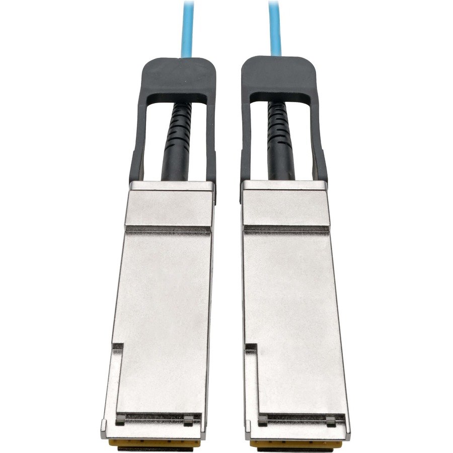 Eaton Tripp Lite Series QSFP+ to QSFP+ Active Optical Cable - 40Gb, AOC, M/M, Aqua, 15 m (49.2 ft.)