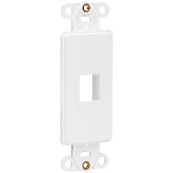 Tripp Lite by Eaton Center Plate Insert Decora Vertical 1-Port for A/V VoIP Ethernet