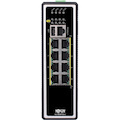 Tripp Lite by Eaton 8-Port Managed Industrial Gigabit Ethernet Switch - Layer 2, 1 Gbps, PoE+ 30W, -40Â&deg; to 75Â&deg;C, DIN Mount - TAA Compliant