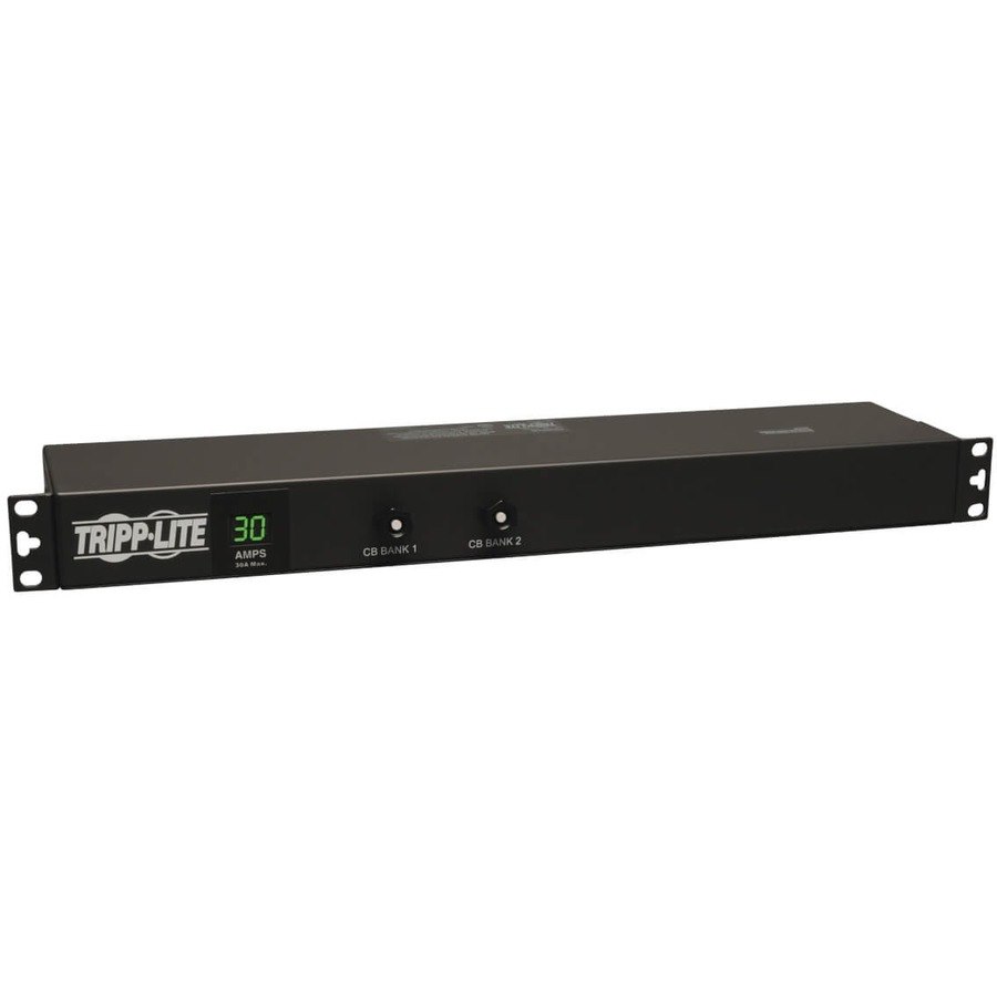 Eaton Tripp Lite Series 2.9kW Single-Phase Local Metered PDU, 120V Outlets (12 5-15/20R), L5-30P, 15 ft. (4.57 m) Cord, 1U Rack-Mount