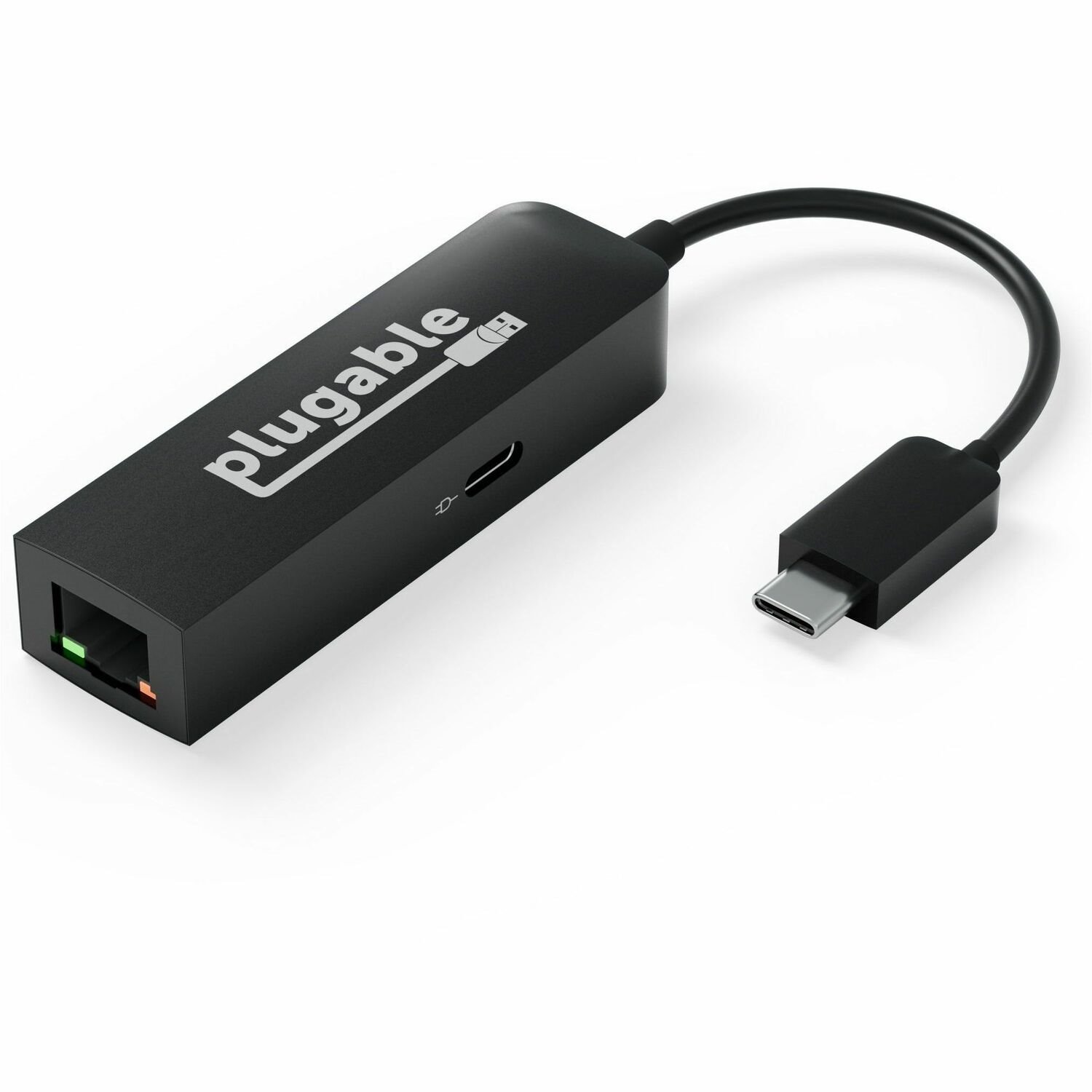 Plugable USB C to Ethernet Adapter 2.5Gb with 100W USB-C PD Charging, 2.5 Gigabit Type C USB Ethernet Adapter