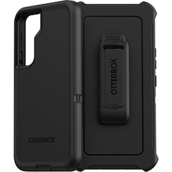 OtterBox Defender Rugged Carrying Case (Holster) Samsung Galaxy S22 Smartphone - Black