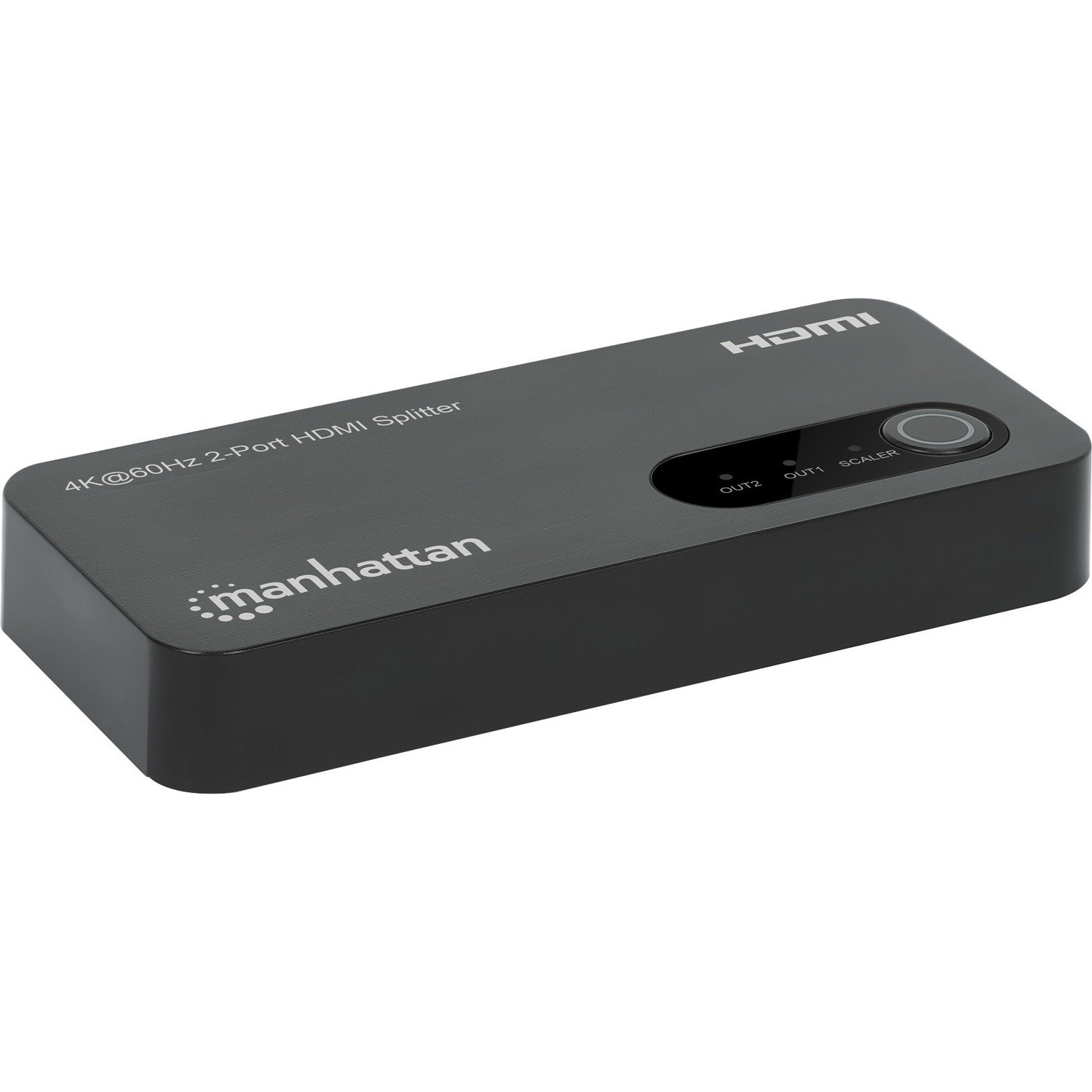 Manhattan 4K@60Hz 2-Port HDMI Splitter with Downscaling