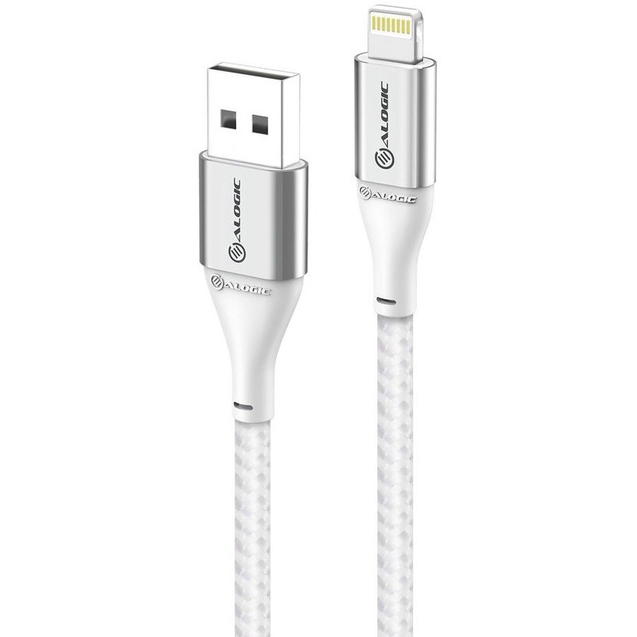 Alogic SUPER Ultra USB-A to Lightning Cable -Silver-1.5m