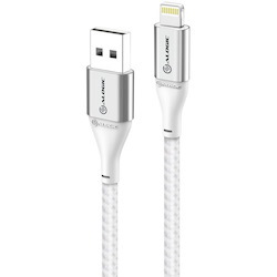 Alogic SUPER Ultra USB-A to Lightning Cable -Silver-1.5m