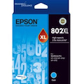 Epson DURABrite Ultra 802XL High Yield Inkjet Ink Cartridge - Cyan - 1 Pack