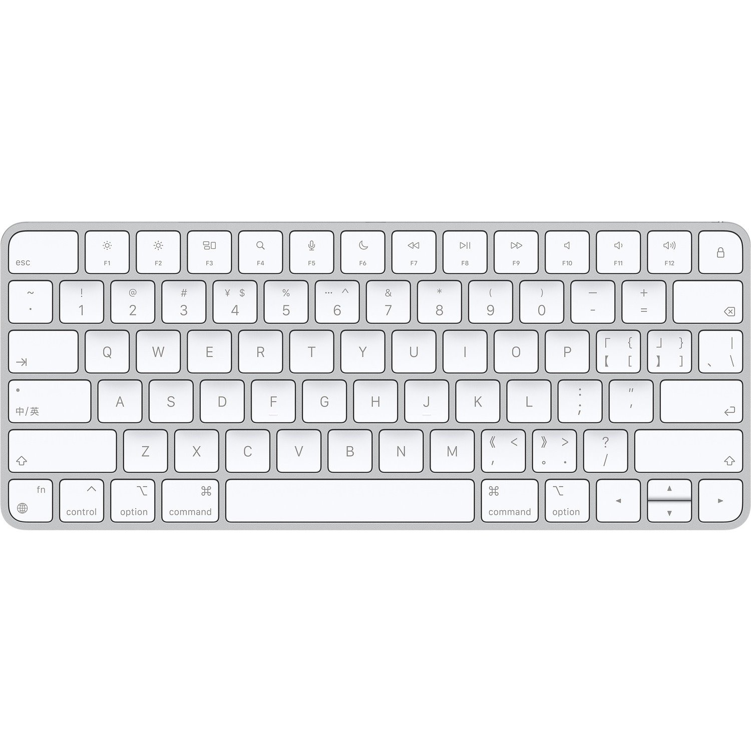 Apple Magic Keyboard - Wired/Wireless Connectivity - Lightning Interface - White