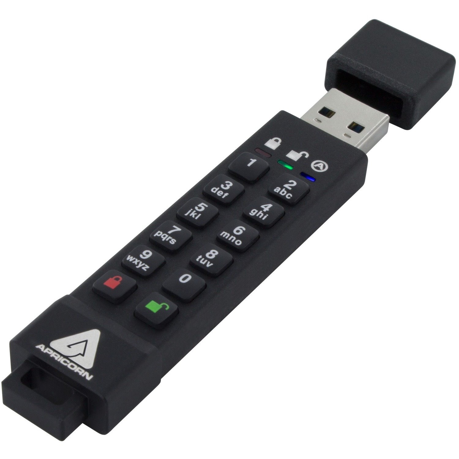 Apricorn Aegis Secure Key 3z 16 GB USB 3.1 Flash Drive - 256-bit AES - TAA Compliant