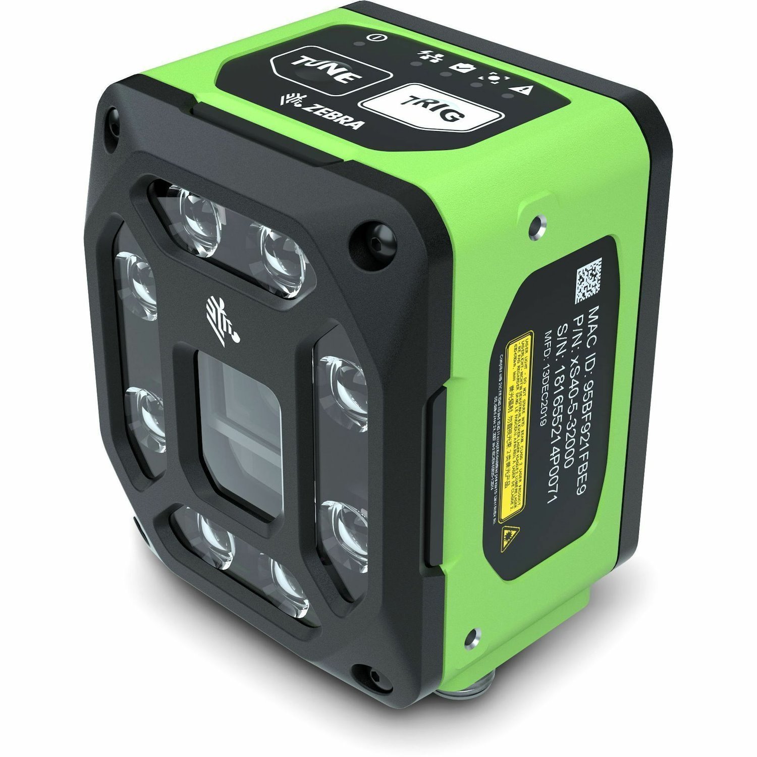 Zebra FS40 Rugged Industrial, Logistics, Warehouse Fixed Mount Barcode Scanner - Cable Connectivity - Industrial Green