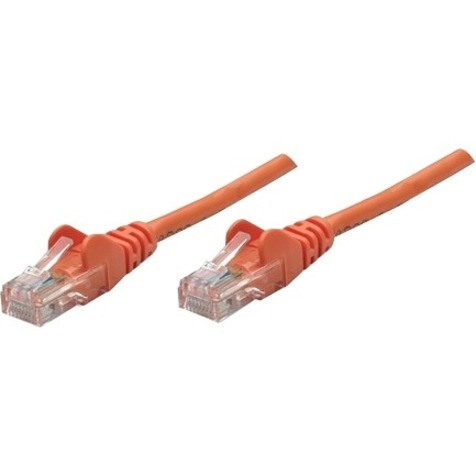 Intellinet Patch Cable Cat 5E Utp Orange 1FT Snagless Boot