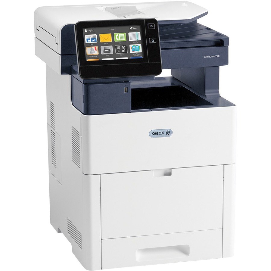 Xerox VersaLink C505 C505/S LED Multifunction Printer-Color-Copier/Scanner-45 ppm Mono/45 ppm Color Print-1200x2400 Print-Automatic Duplex Print-120000 Pages Monthly-700 sheets Input-Color Scanner-600 Optical Scan-Gigabit Ethernet