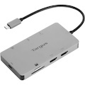 Targus DOCK423AU USB Type C Docking Station for Notebook/Monitor - Memory Card Reader - SD - 100 W - Silver - Portable