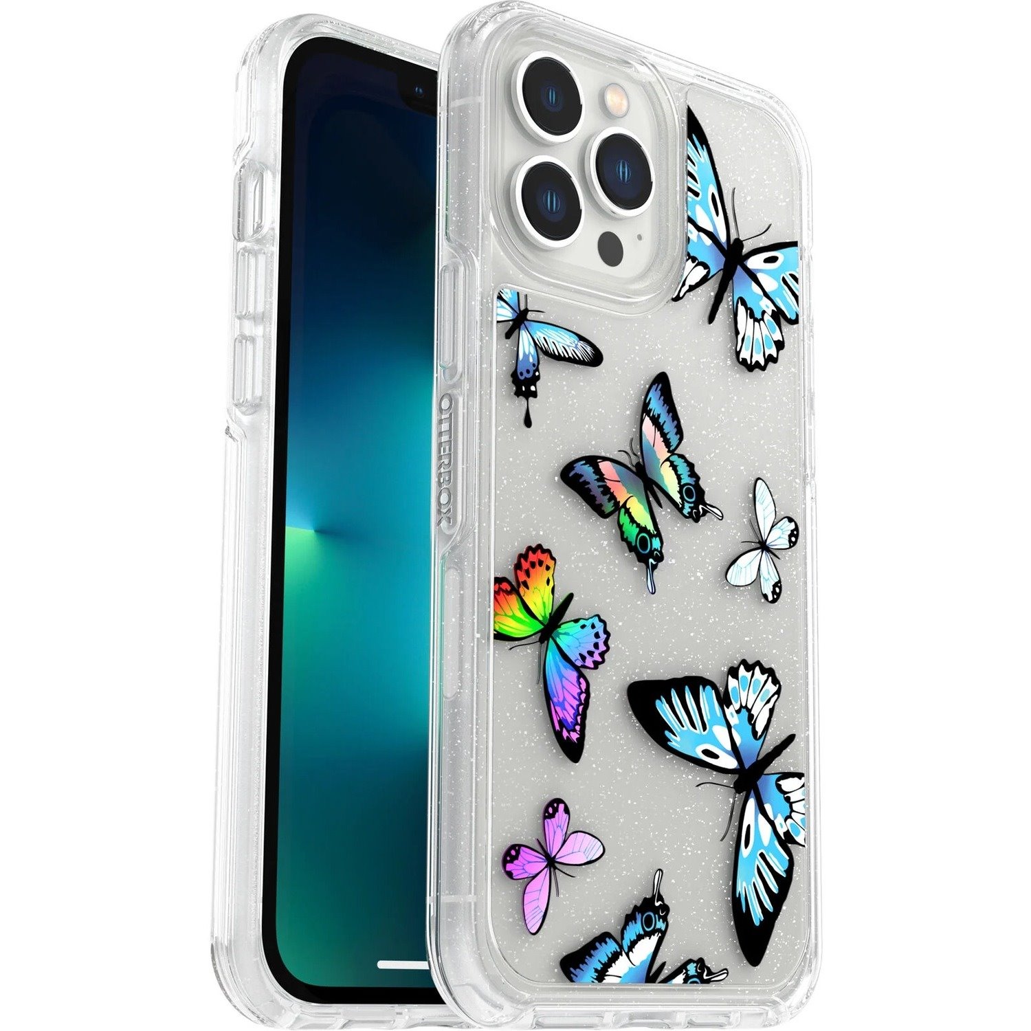 OtterBox Symmetry Series Clear Case for Apple iPhone 12 Pro Max, iPhone 13 Pro Max Smartphone - Y2K Butterfly