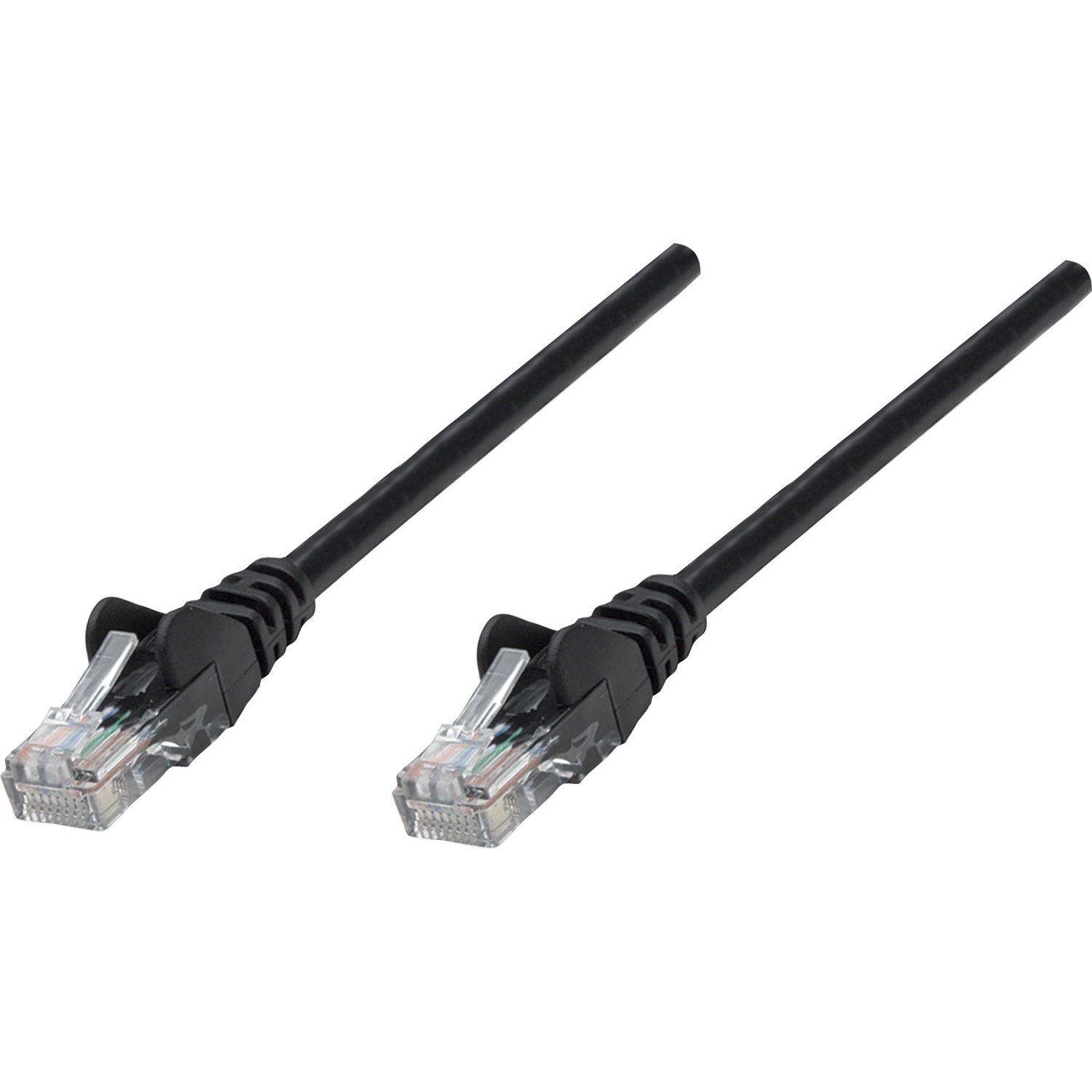 Intellinet Network Patch Cable, Cat5e, 5m, Black, CCA, U/UTP, PVC, RJ45, Gold Plated Contacts, Snagless, Booted, Lifetime Warranty, Polybag